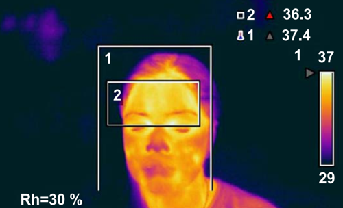 用红外热像仪研究人体皮肤温度分布