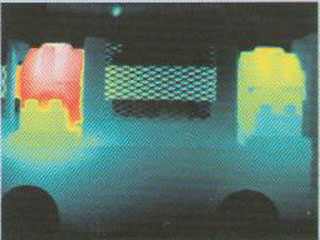 马达耐磨性不均匀热成像图